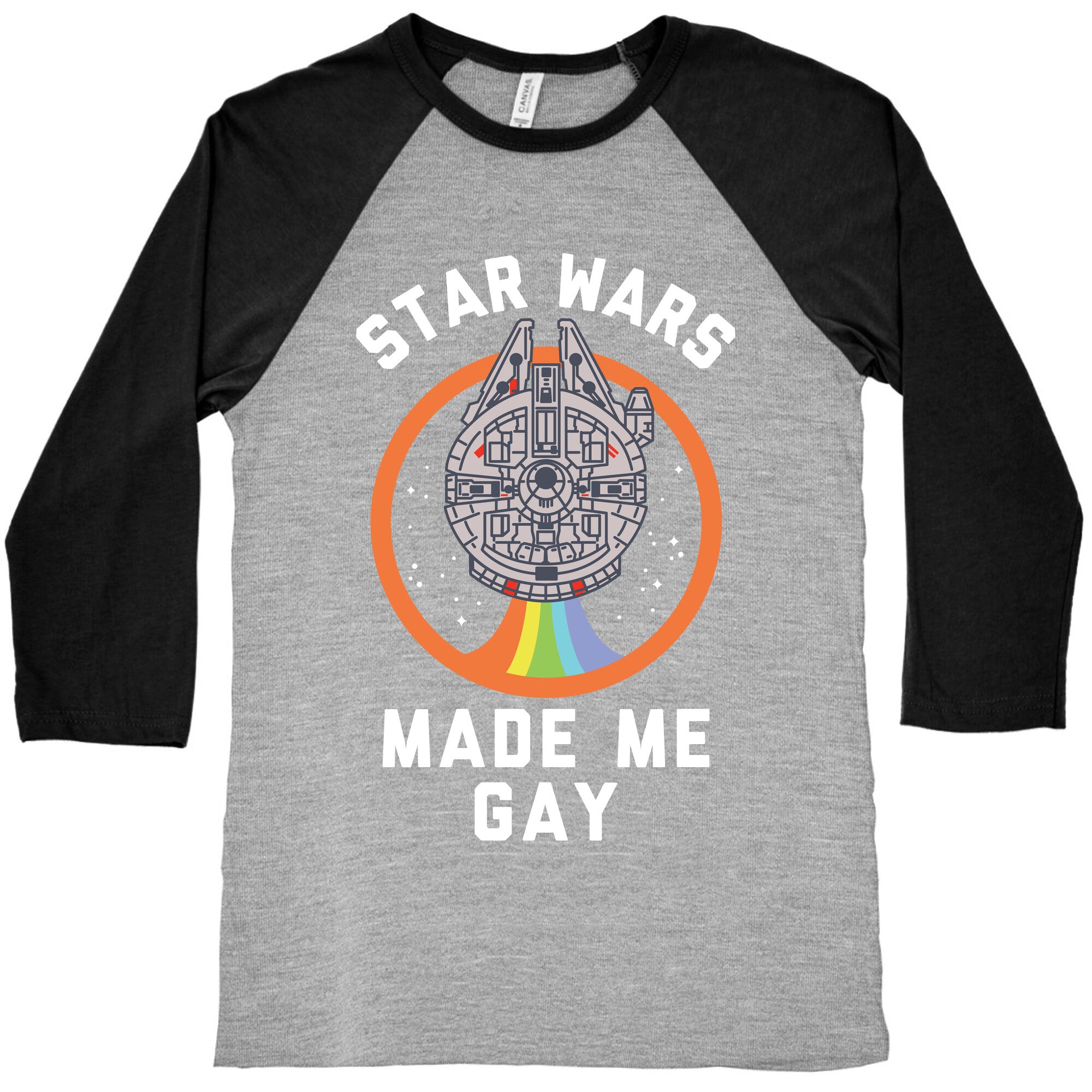 Star Wars Made Me Gay Baseball Tee